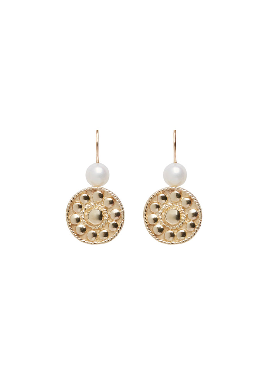 Fiorina Jewellery Gold Logo Earrings