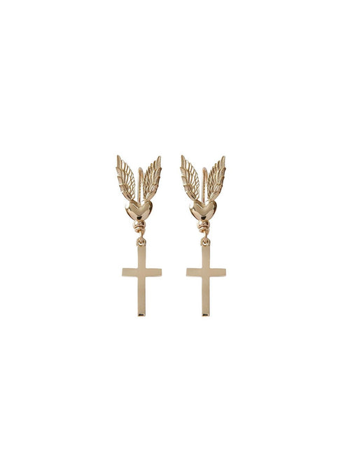 Fiorina Jewellery Gold Messenger Earrings