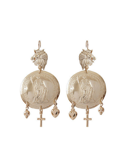 Fiorina Jewellery Gold Leone Earrings