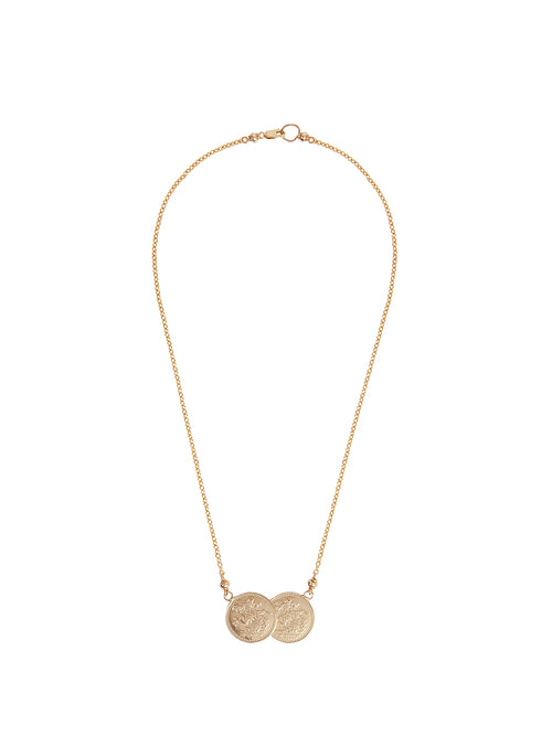 Fiorina Jewellery Medium Saint George 9ct Gold Necklace