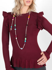 Fiorina Jewellery Birthday Necklace Chakra Model Front