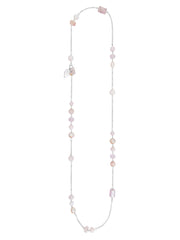 Fiorina Jewellery Birthday Necklace Pink Opal