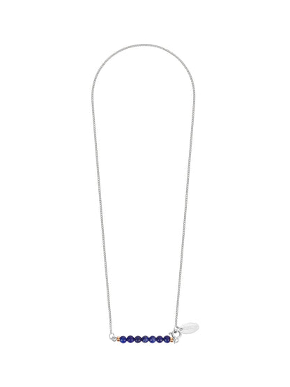Fiorina Jewellery Silver Friendship Necklace Lapis