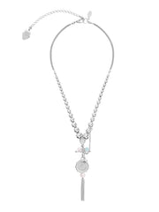 Fiorina Jewellery Graduate Komboloy Necklace Aquamarine