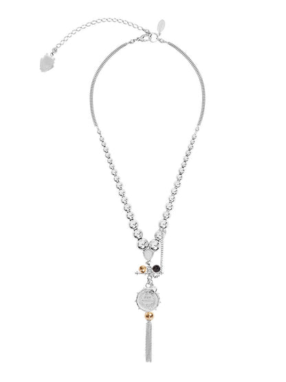 Fiorina Jewellery Graduate Komboloy Necklace Black and Gold