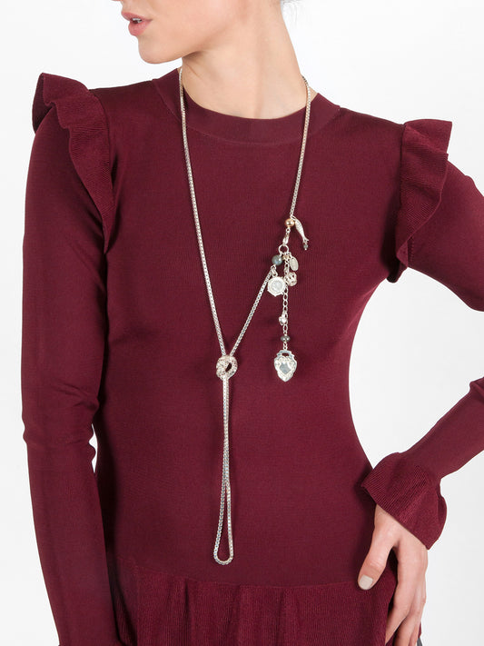 Fiorina Jewellery Monster Helena Strand Necklace Model Tied Front