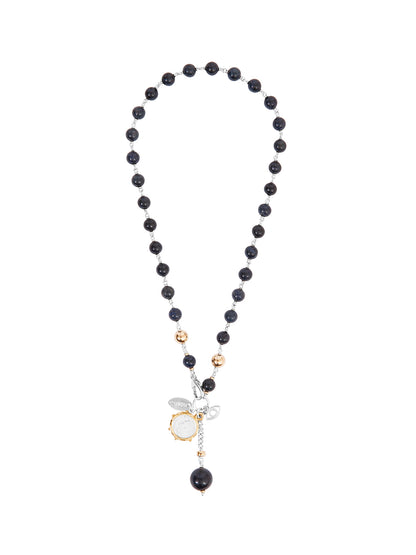 Fiorina Jewellery Pearlina Necklace Navy