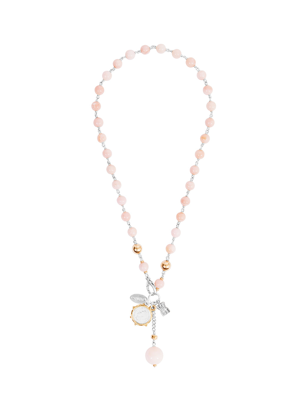 Fiorina Jewellery Pearlina Necklace Pink Opal