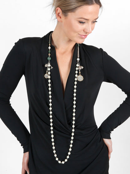 Fiorina Jewellery Rope Opera Strand Necklace Pearl Model