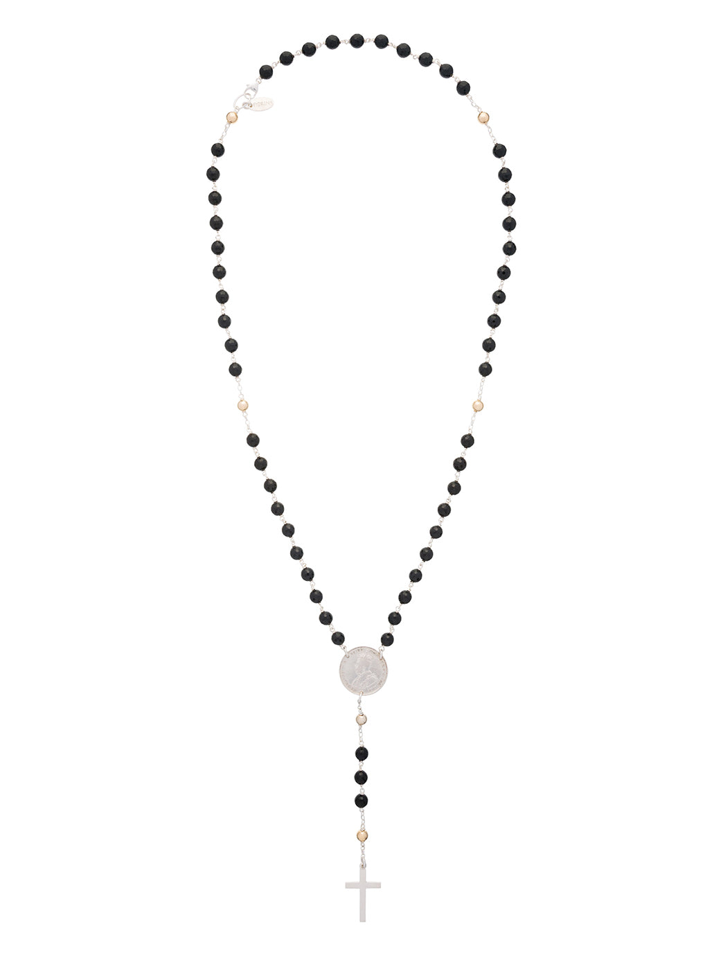 Fiorina Jewellery Rosary Necklace Black Onyx