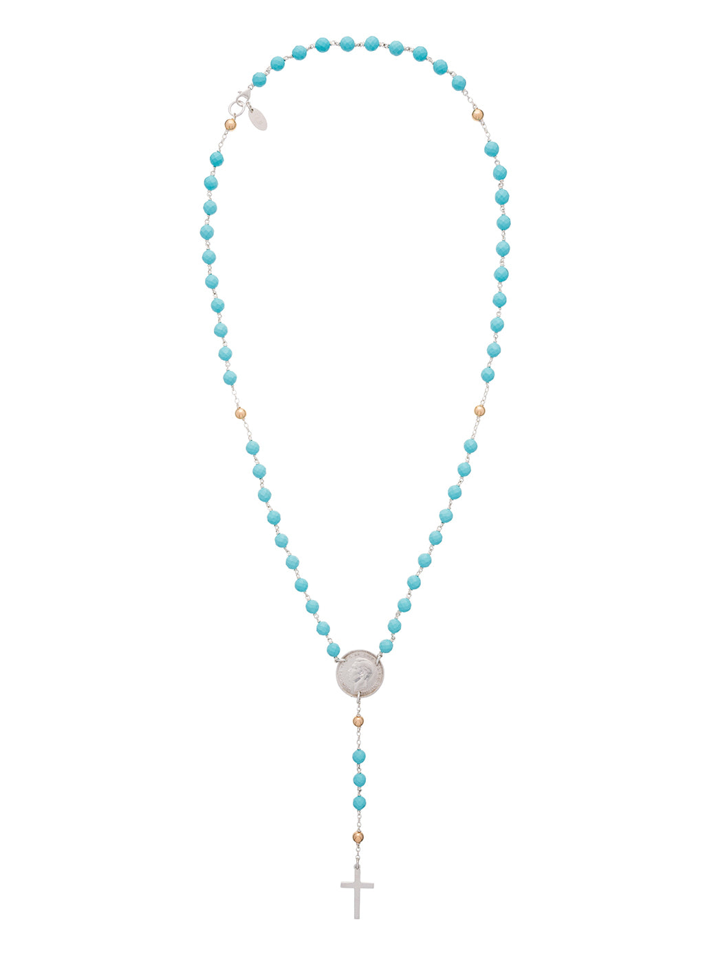 Fiorina Jewellery Rosary Necklace Turquoise