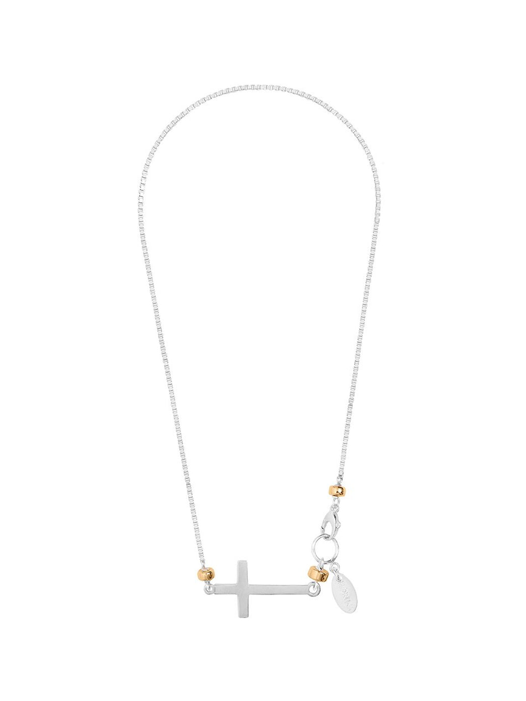 Silver Embellished Cross Pendant Necklace | Claire's US