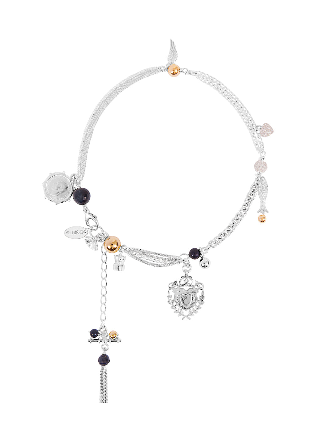 Fiorina Jewellery Side Tassel Necklace