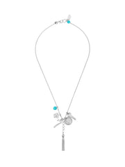 Fiorina Jewellery Simple Charm Necklace Turquoise