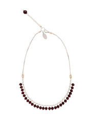 Fiorina Jewellery Raindrop Necklace Garnet