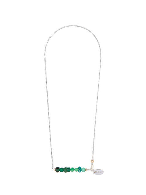 Fiorina Jewellery Ombre Necklace Green Stones