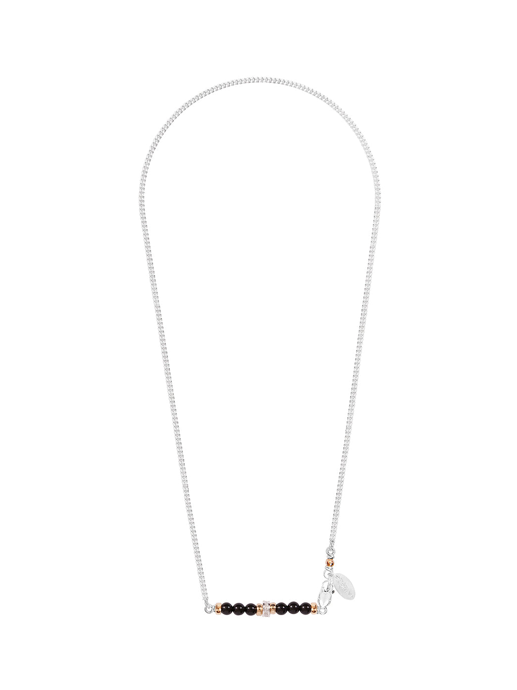 Fiorina Jewellery Silver Romance Necklace Black Onyx