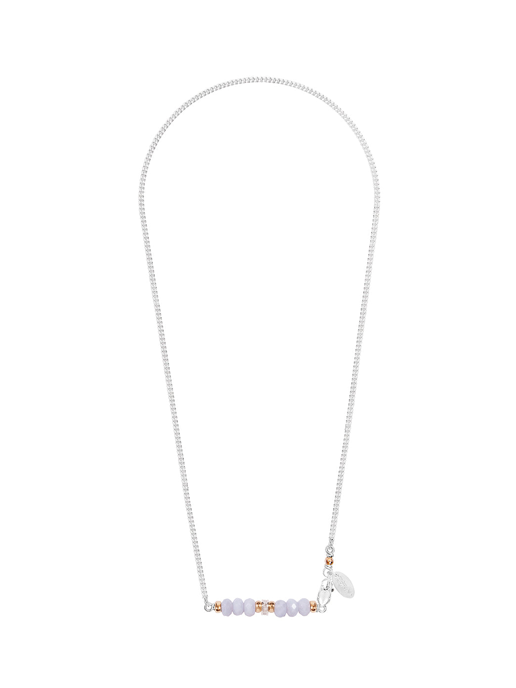 Fiorina Jewellery Silver Romance Necklace Chalcedony Faceted