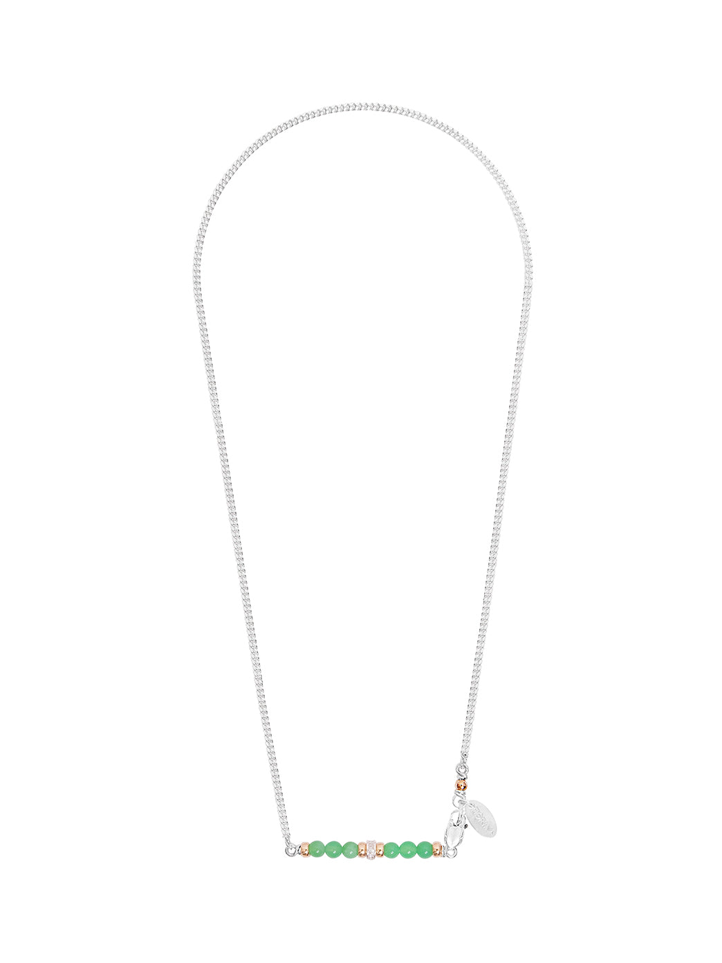 Fiorina Jewellery Silver Romance Necklace Chrysoprase