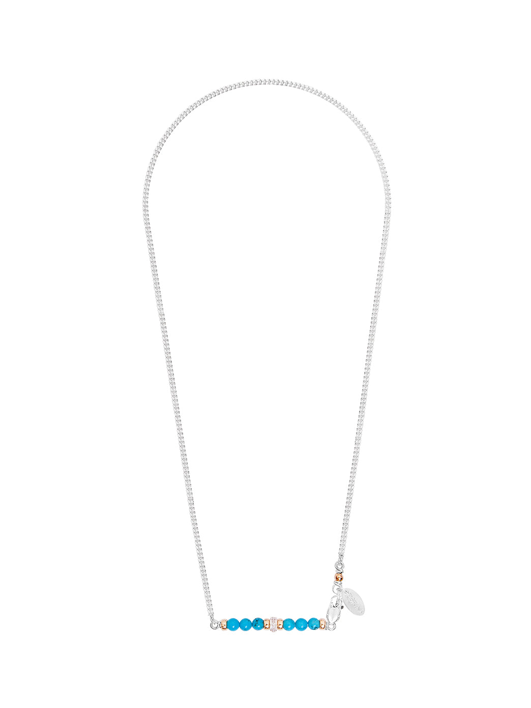 Fiorina Jewellery Silver Romance Necklace Turquoise