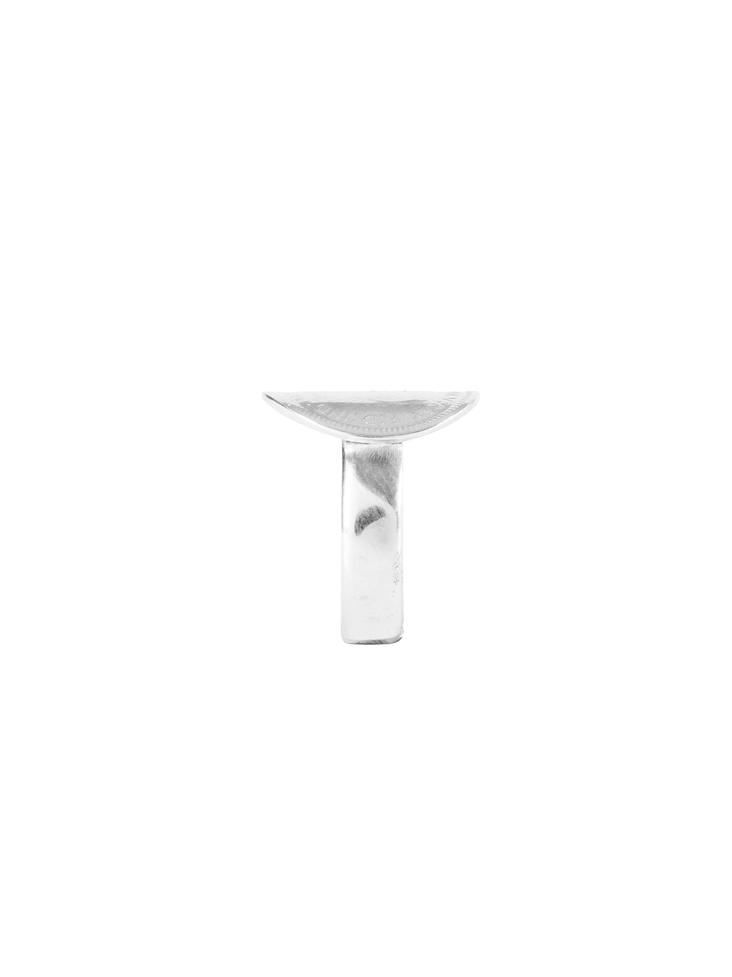 Fiorina Jewellery 3p Bent Coin Ring Side View