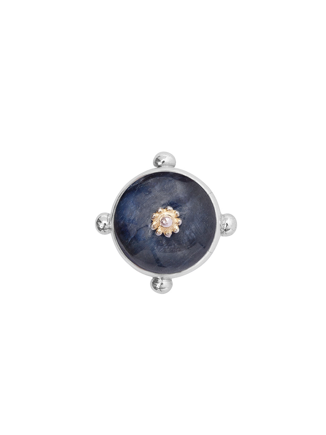 Fiorina Jewellery Round Fishband Ring Kyanite