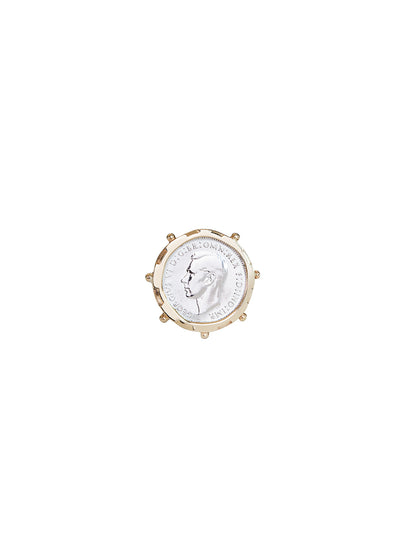 Fiorina Jewellery Gold Encased 3P Coin Pinkie Ring