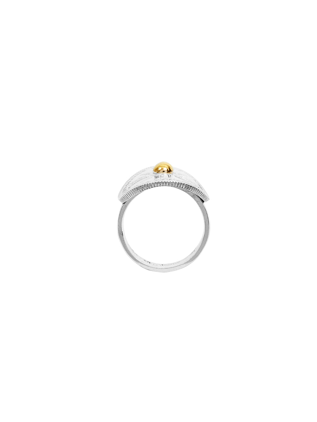 Fiorina Jewellery PNG Bent Coin Ring Side View