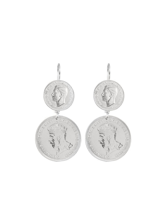 Fiorina Jewellery Double Coin Earrings