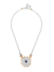 Fiorina Jewellery Medium Jewel Gem Necklace Blue Sapphire