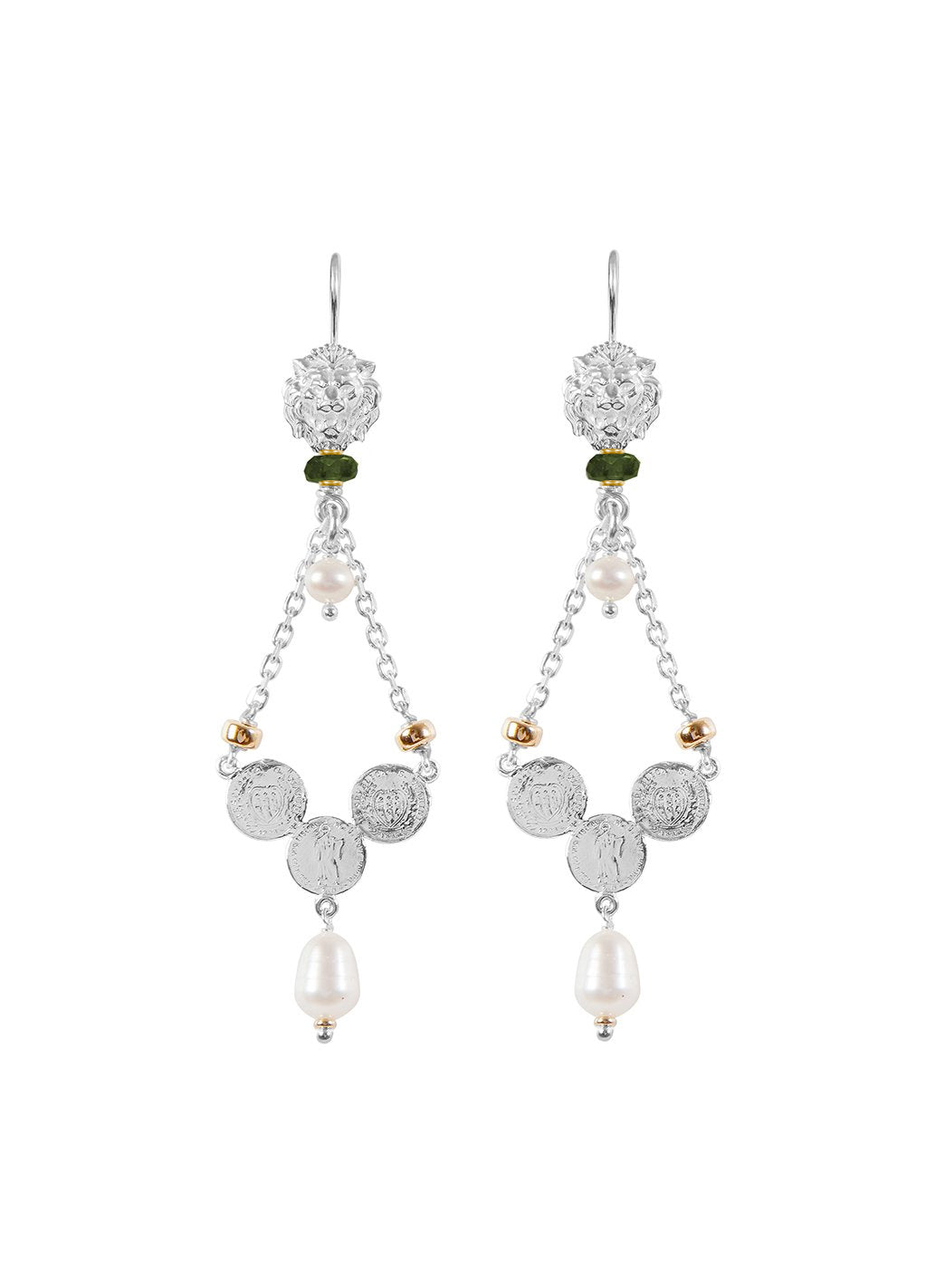 Fiorina Jewellery Trevi Earrings Green Tourmaline