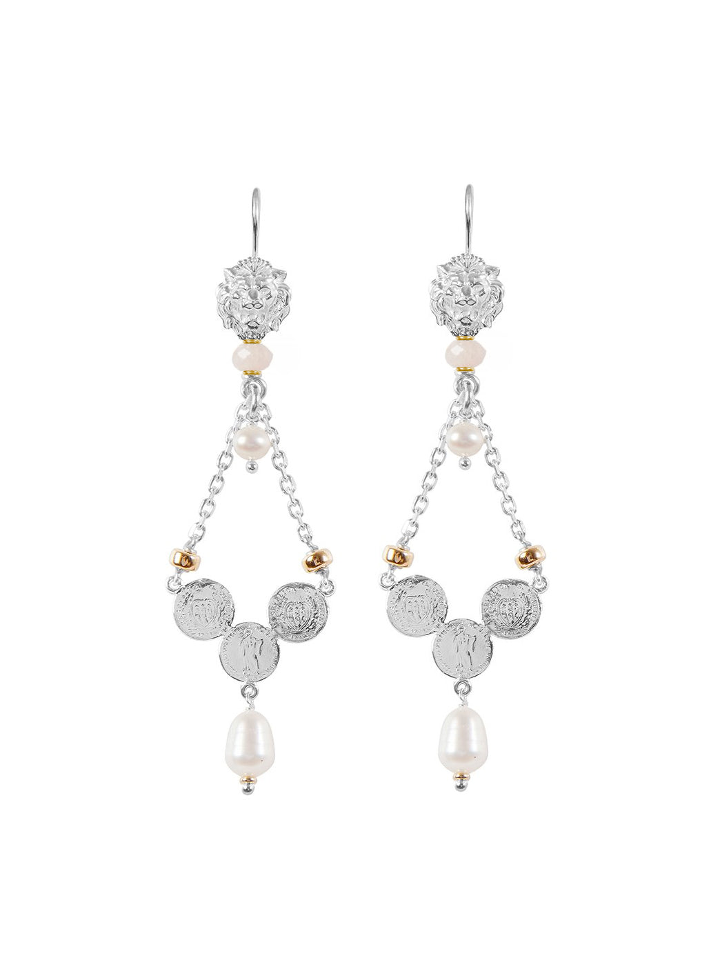 Fiorina Jewellery Trevi Earrings Pink Morganite