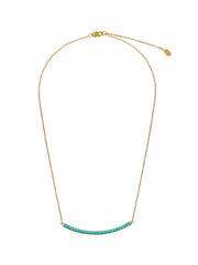 Fiorina Jewellery Gold Arc Necklace Turquoise