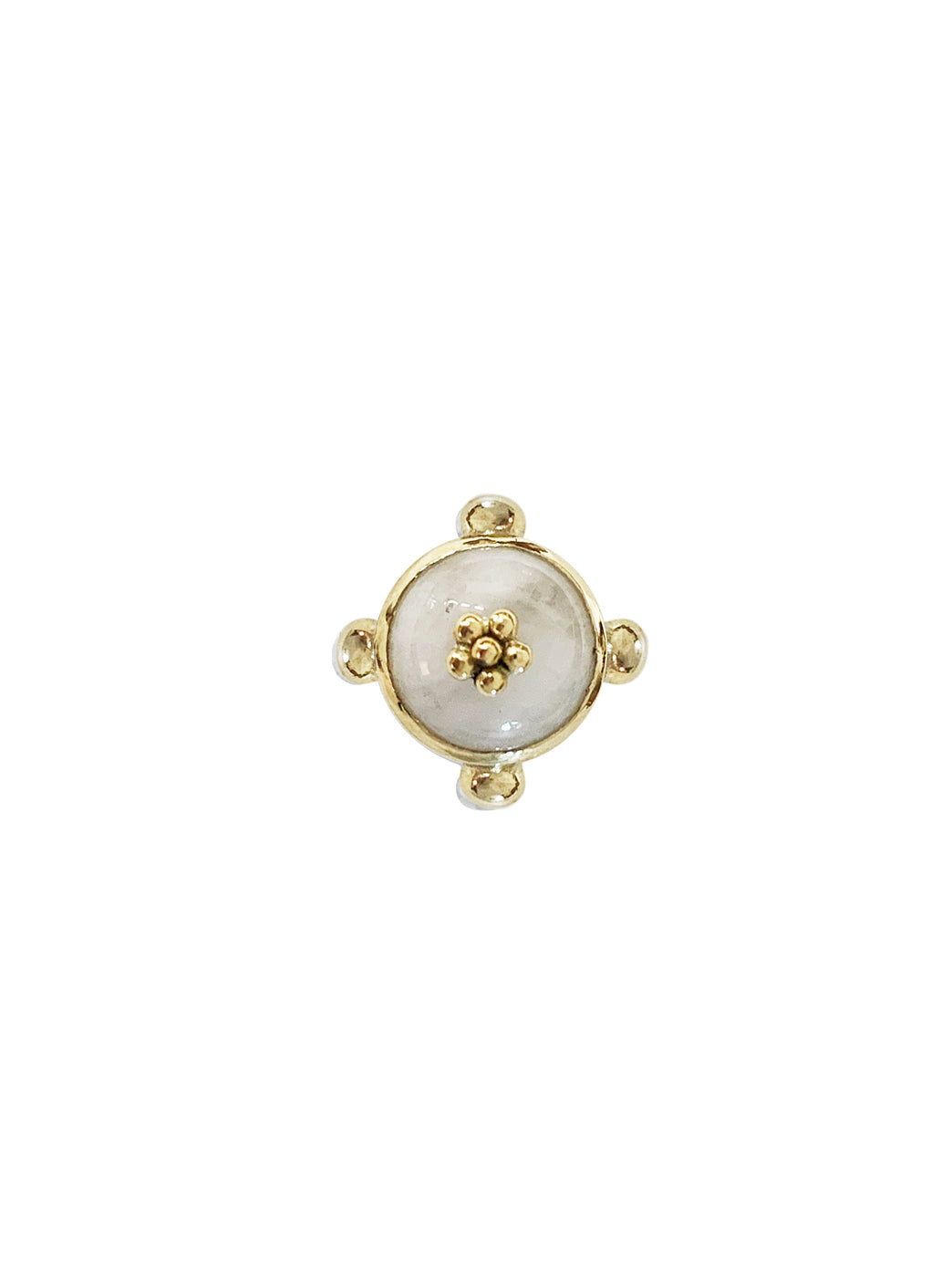 Fiorina Jewellery Gold Athena Pinkie Ring White Quartz