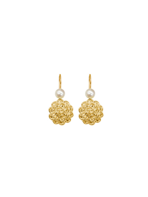 Fiorina Jewellery Gold Dahlia Earrings