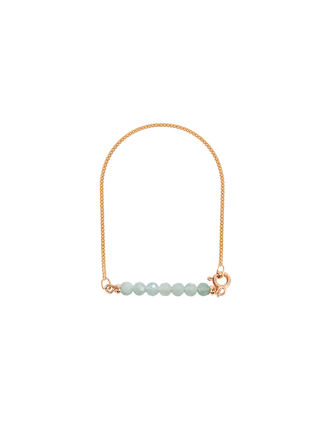 Fiorina Jewellery Gold Friendship Bracelet Aquamarine