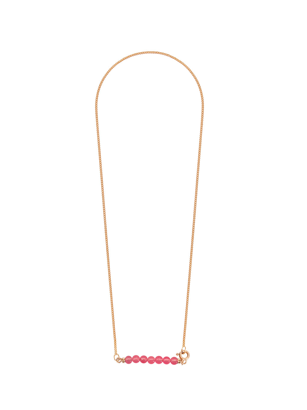 Fiorina Jewellery Gold Friendship Necklace Lolly Pink