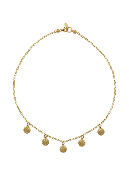 Fiorina Jewellery Gold Mini Gypsy Coin Necklace