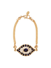 Fiorina Jewellery Gold Oracle Eye Bracelet Blue Sapphire