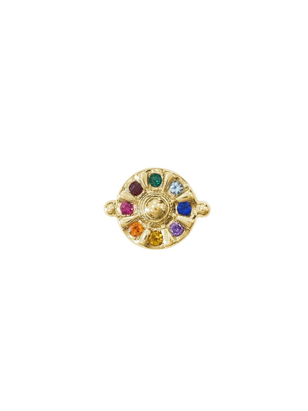Fiorina Jewellery Gold Chakra Wheel Ring
