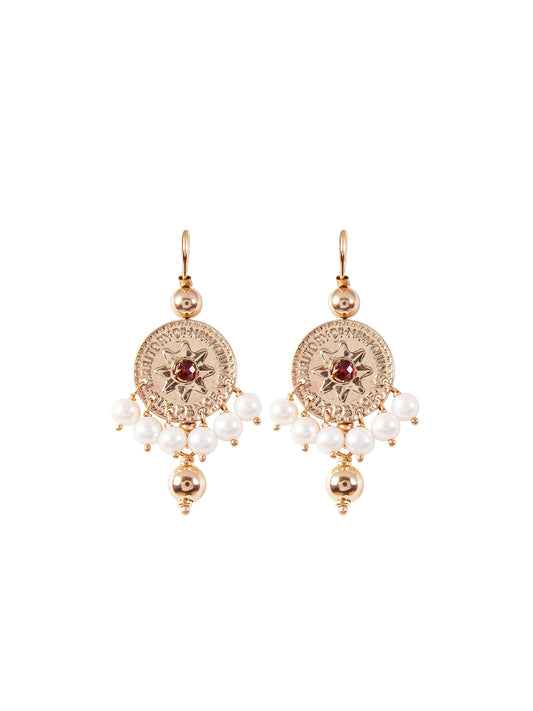 Fiorina Jewellery Gold Joy Earrings Pearl