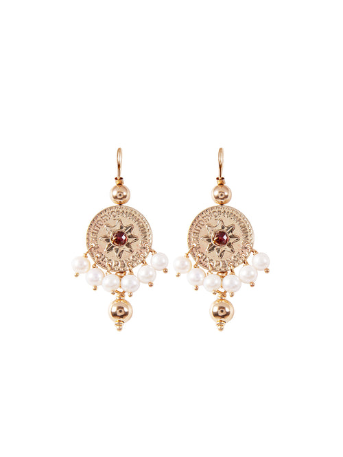 Fiorina Jewellery Gold Joy Earrings Pearl