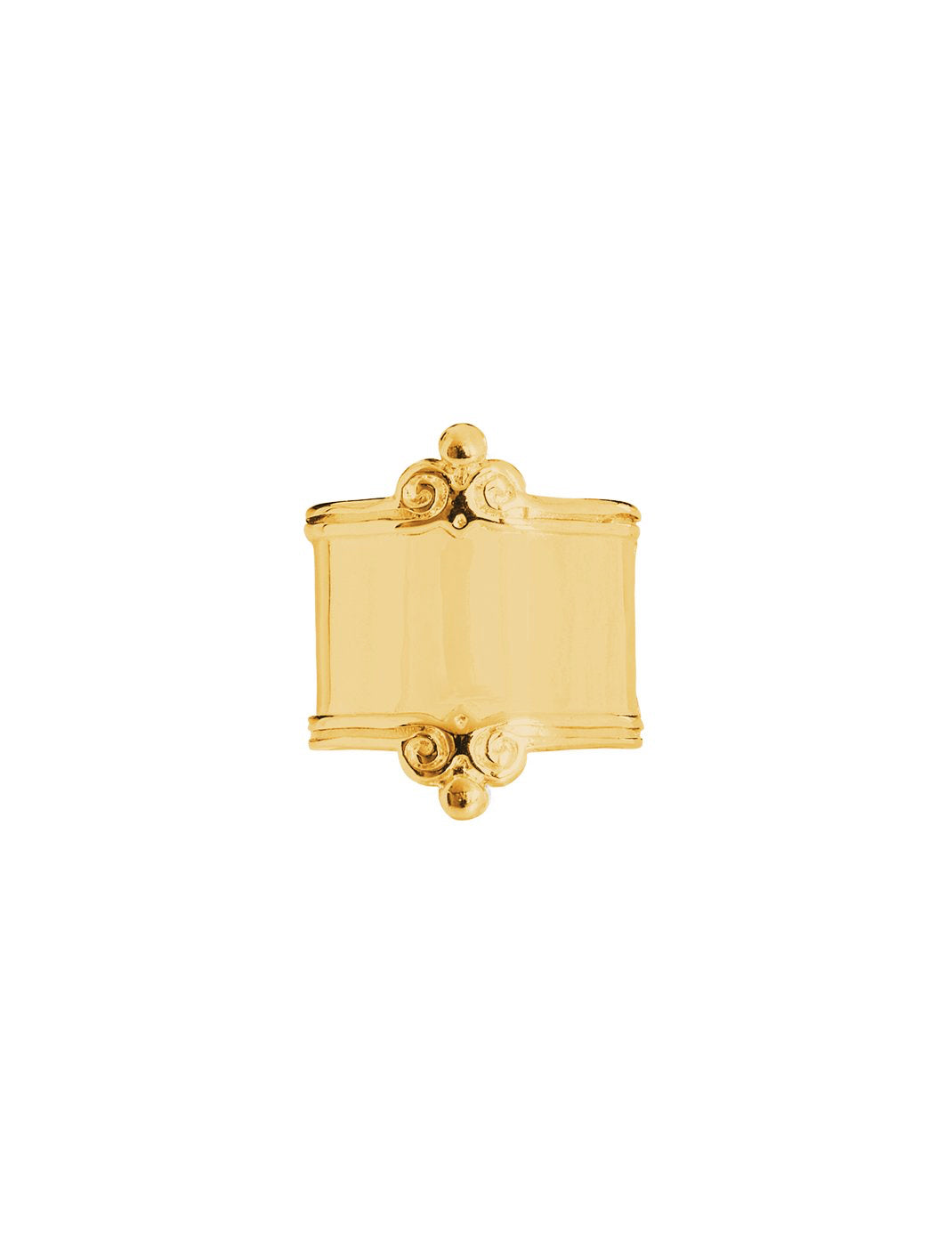 Fiorina Jewellery Gold Scroll Ring