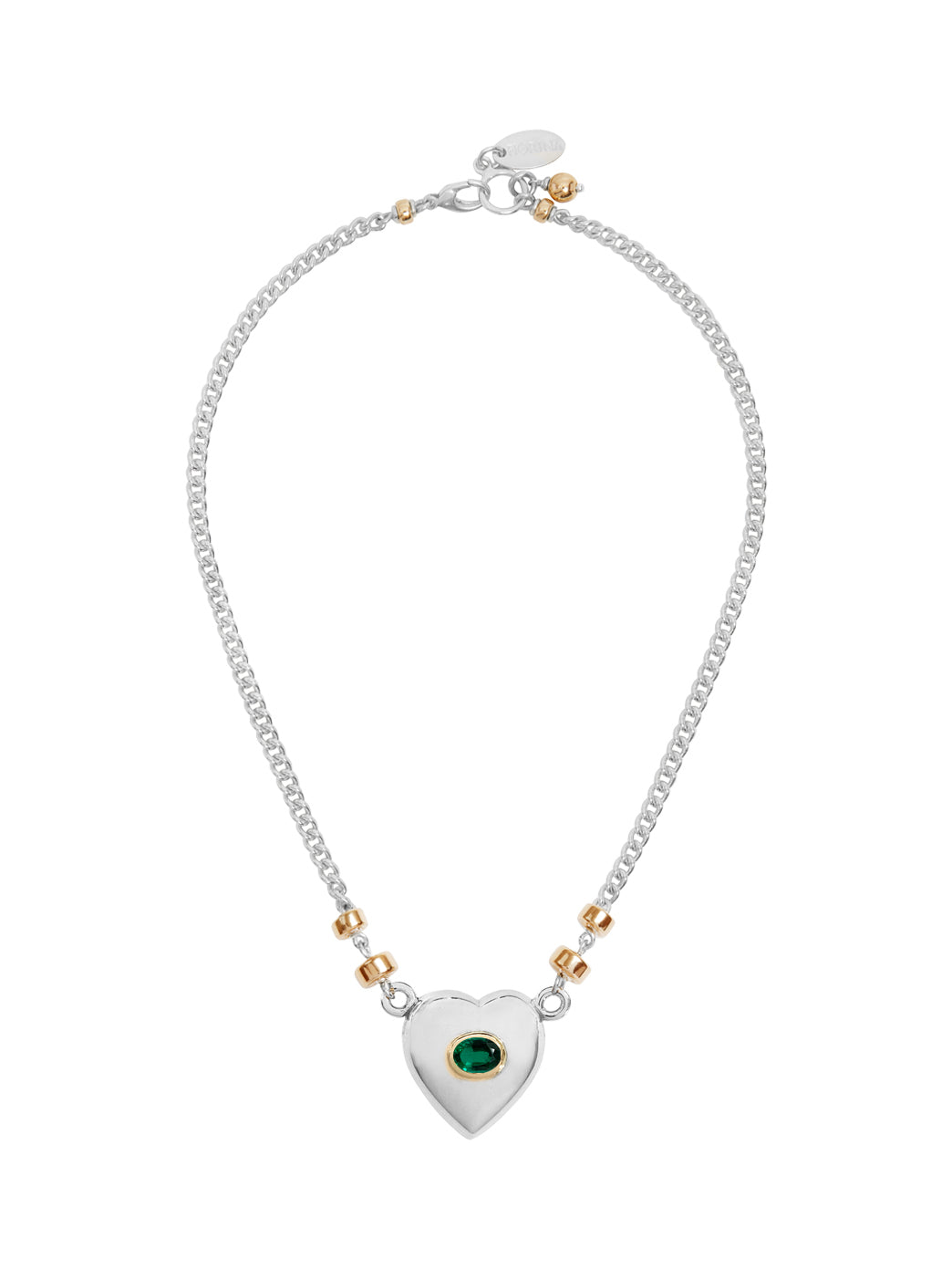 Fiorina Jewellery Jewel Heart Necklace Emerald