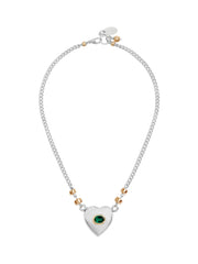 Fiorina Jewellery Jewel Heart Necklace Emerald