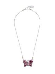 Fiorina Jewellery La Vie Butterfly Ruby Necklace