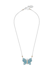 Fiorina Jewellery La Vie Butterfly Turquoise Necklace