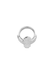 Fiorina Jewellery Large Coin Cross Ring Top View