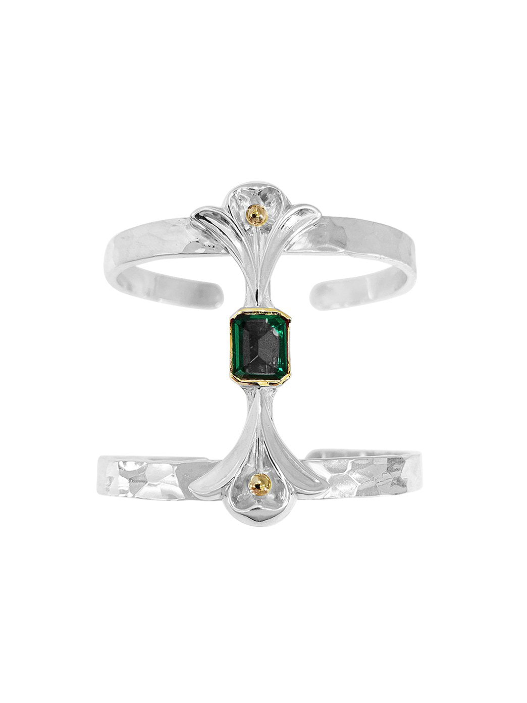 Fiorina Jewellery Lumiere Cuff Emerald