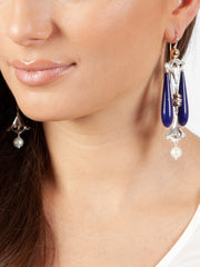 Fiorina Jewellery Lumiere Drop Earrings Lapis Model
